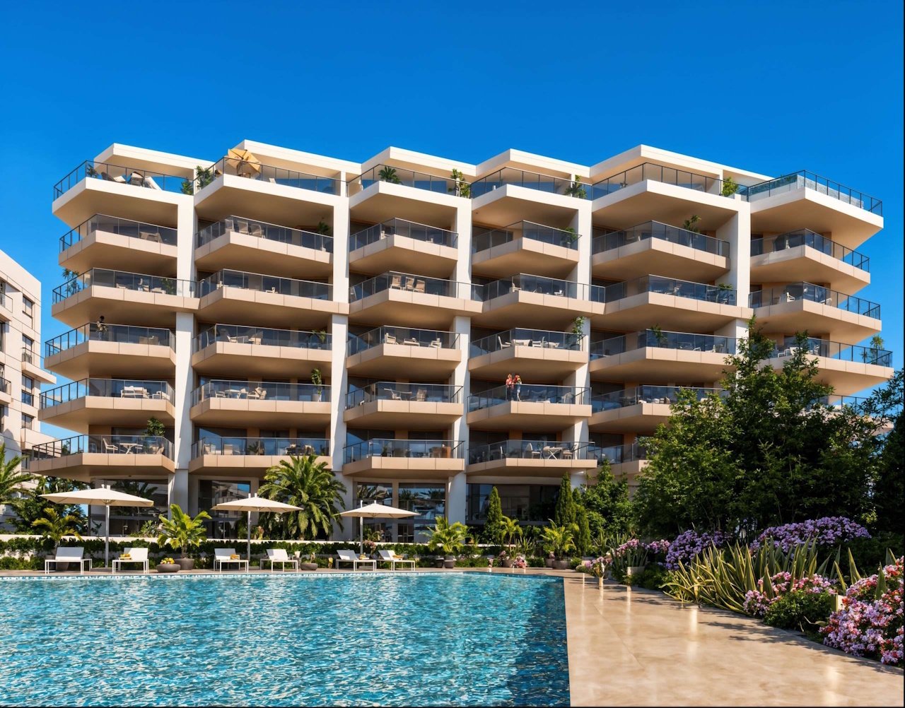 Penthouse-Wohnungen mit 2 Schlafzimmern, Klimaanlage, Fußbodenheizung in Bädern, Tiefgaragenstellplatz und Gemeinschaftspool nur 650 m vom Strand - 2