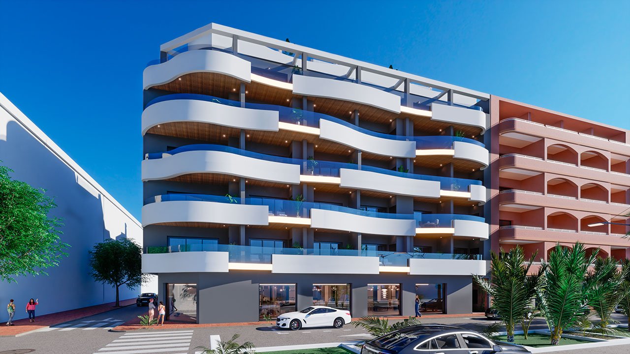 Penthouse-Wohnungen mit 2 Schlafzimmern, 2 Bädern, Dachterrasse und Gemeinschaftspool nur ca. 250 m vom Strand von Los Locos - 3