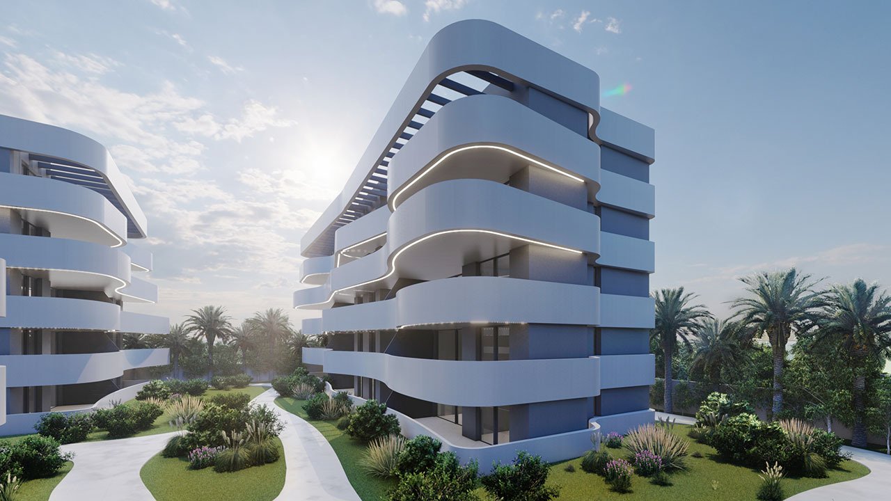 Penthouse-Wohnungen mit 2 Schlafzimmern, 2 Bädern, Klimaanlage und Einbauküchen mit Elektrogeräten in abgeschlossener Anlage mit Gemeinschaftspool - 7