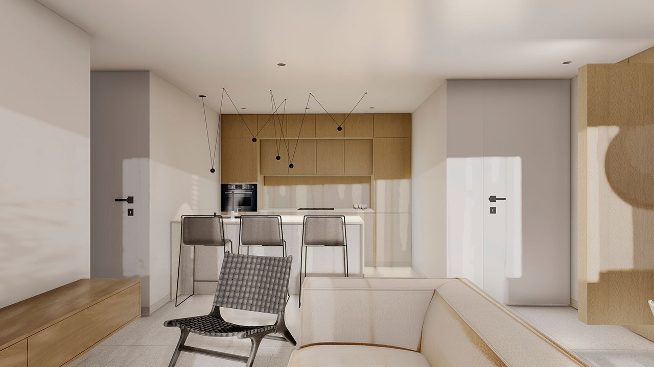 Penthouse-Wohnungen mit 2 Schlafzimmern, 2 Bädern, Klimaanlage und Einbauküchen mit Elektrogeräten in abgeschlossener Anlage mit Gemeinschaftspool - 15