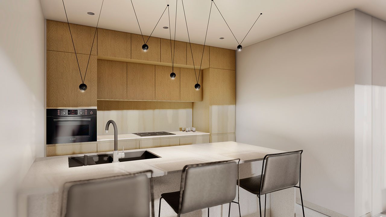 Penthouse-Wohnungen mit 2 Schlafzimmern, 2 Bädern, Klimaanlage und Einbauküchen mit Elektrogeräten in abgeschlossener Anlage mit Gemeinschaftspool - 14