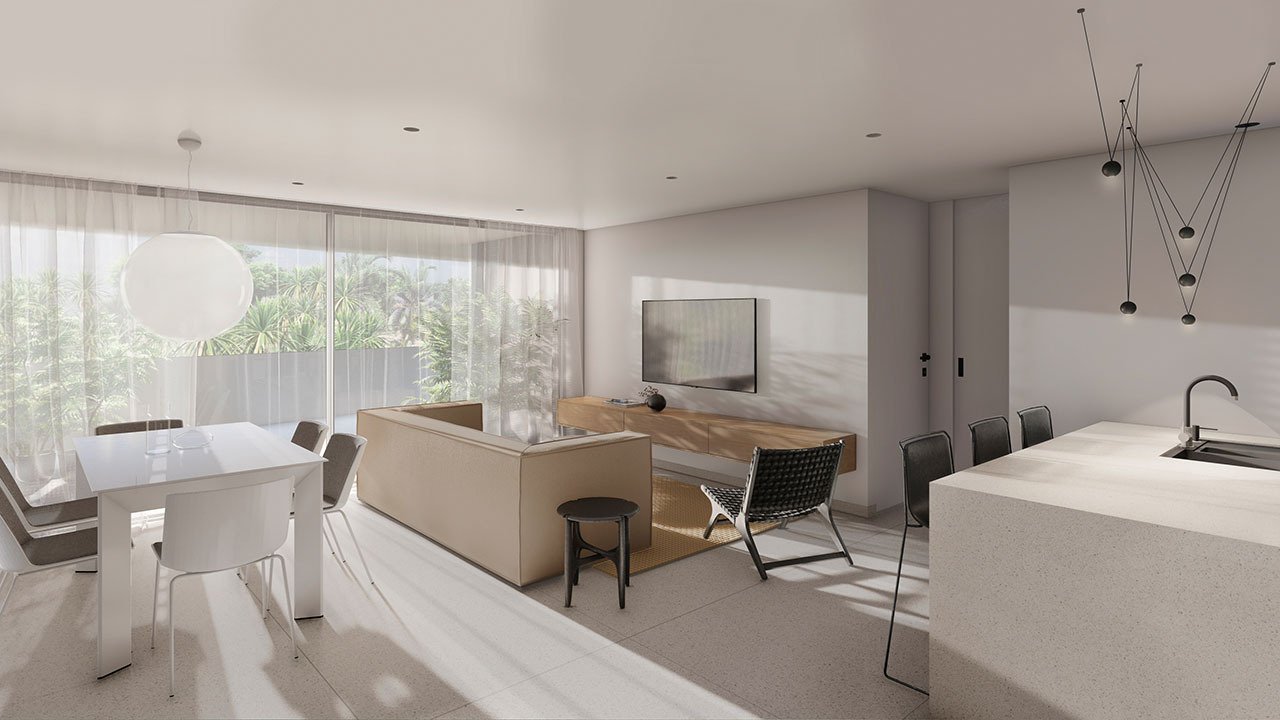 Penthouse-Wohnungen mit 2 Schlafzimmern, 2 Bädern, Klimaanlage und Einbauküchen mit Elektrogeräten in abgeschlossener Anlage mit Gemeinschaftspool - 11