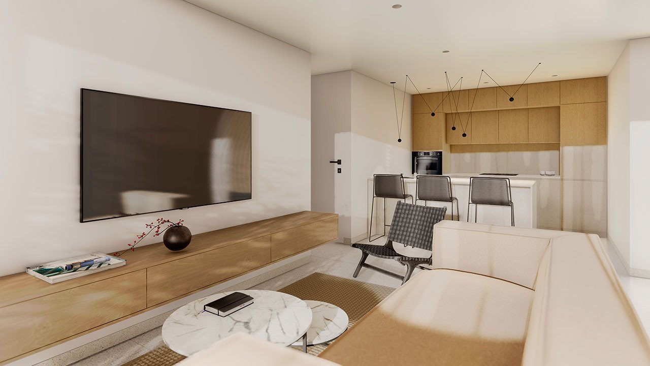 Penthouse-Wohnungen mit 2 Schlafzimmern, 2 Bädern, Klimaanlage und Einbauküchen mit Elektrogeräten in abgeschlossener Anlage mit Gemeinschaftspool - 16