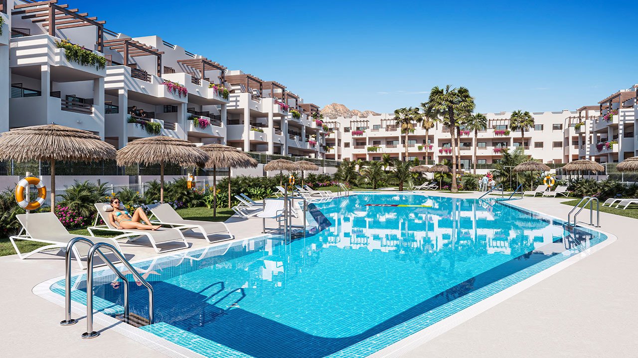 Wohnungen mit 1 Schlafzimmer, 1 Bad, Tiefgaragenstellplatz und Gemeinschaftspool nur 500 m vom Strand - 6