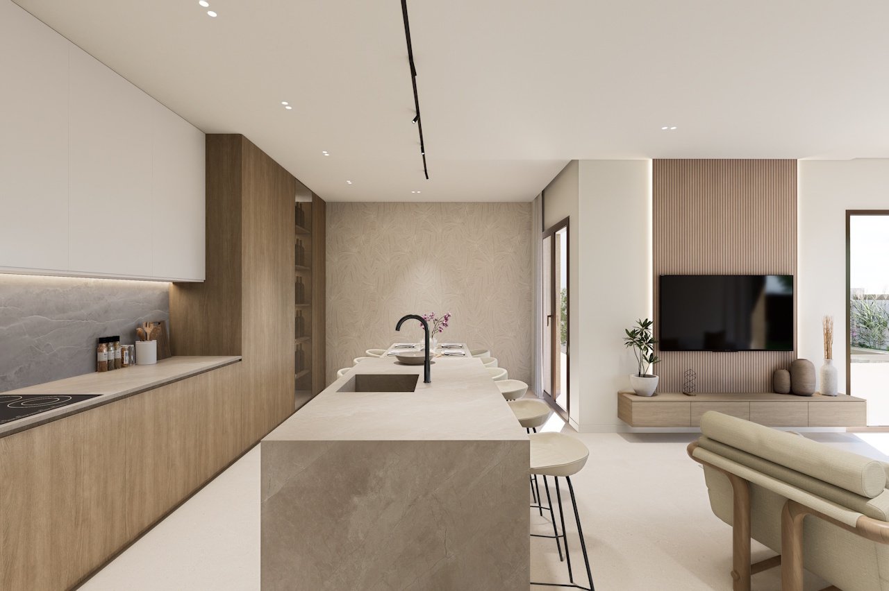 Villen mit 3 Schlafzimmern, 3 Bädern, Dachterrasse, Tiefgaragenstellplatz und Gemeinschaftspool neben Serena Golf - 2
