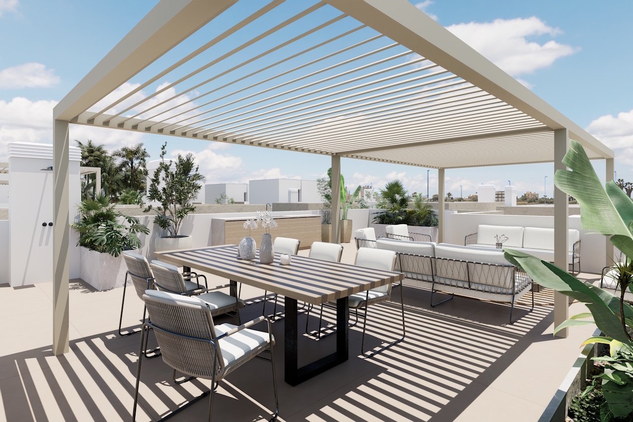 Villen mit 3 Schlafzimmern, 3 Bädern, Dachterrasse, Tiefgaragenstellplatz und Gemeinschaftspool neben Serena Golf - 16
