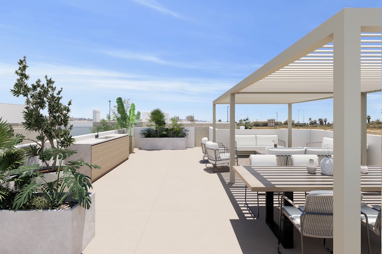 Villen mit 3 Schlafzimmern, 3 Bädern, Dachterrasse, Tiefgaragenstellplatz und Gemeinschaftspool neben Serena Golf - 15