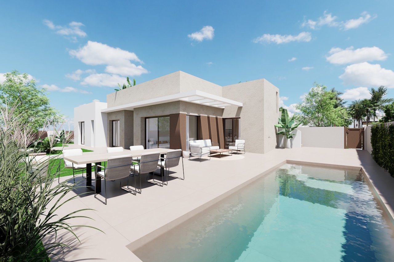 Villen mit 3 Schlafzimmern, 3 Bädern, Dachterrasse, Tiefgaragenstellplatz und Gemeinschaftspool neben Serena Golf - 1