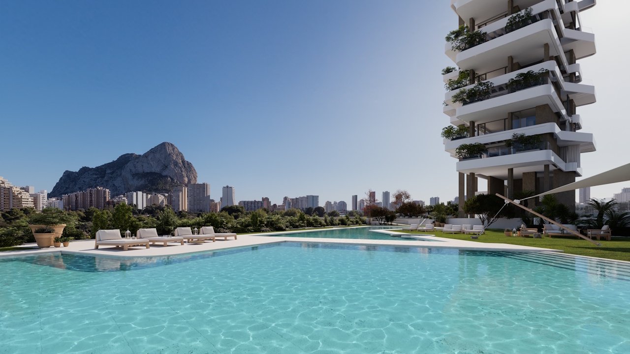 Luxus-Wohnungen mit 3 Schlafzimmern, 2 Bädern und Meerblick in exklusiver Anlage mit Außenpools und Wellness-Bereich nur 900 m vom Strand - 1