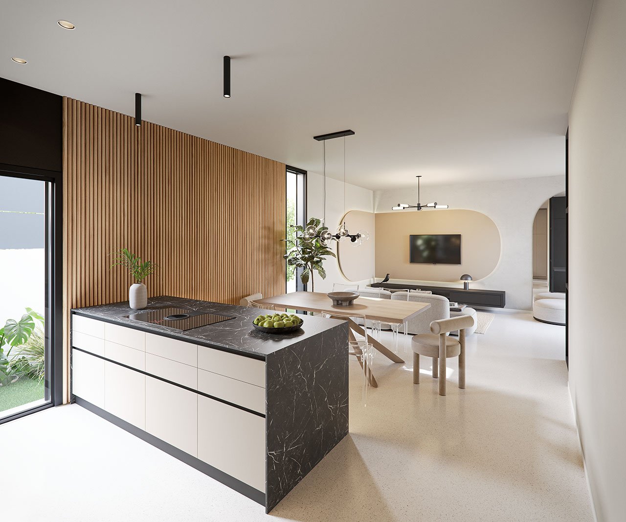 Villen mit 3 Schlafzimmern, 2 Bädern, Dachterrasse, Vorinstallation Klimaanlage, Kfz-Stellplatz und optionalem Privatpool - 3