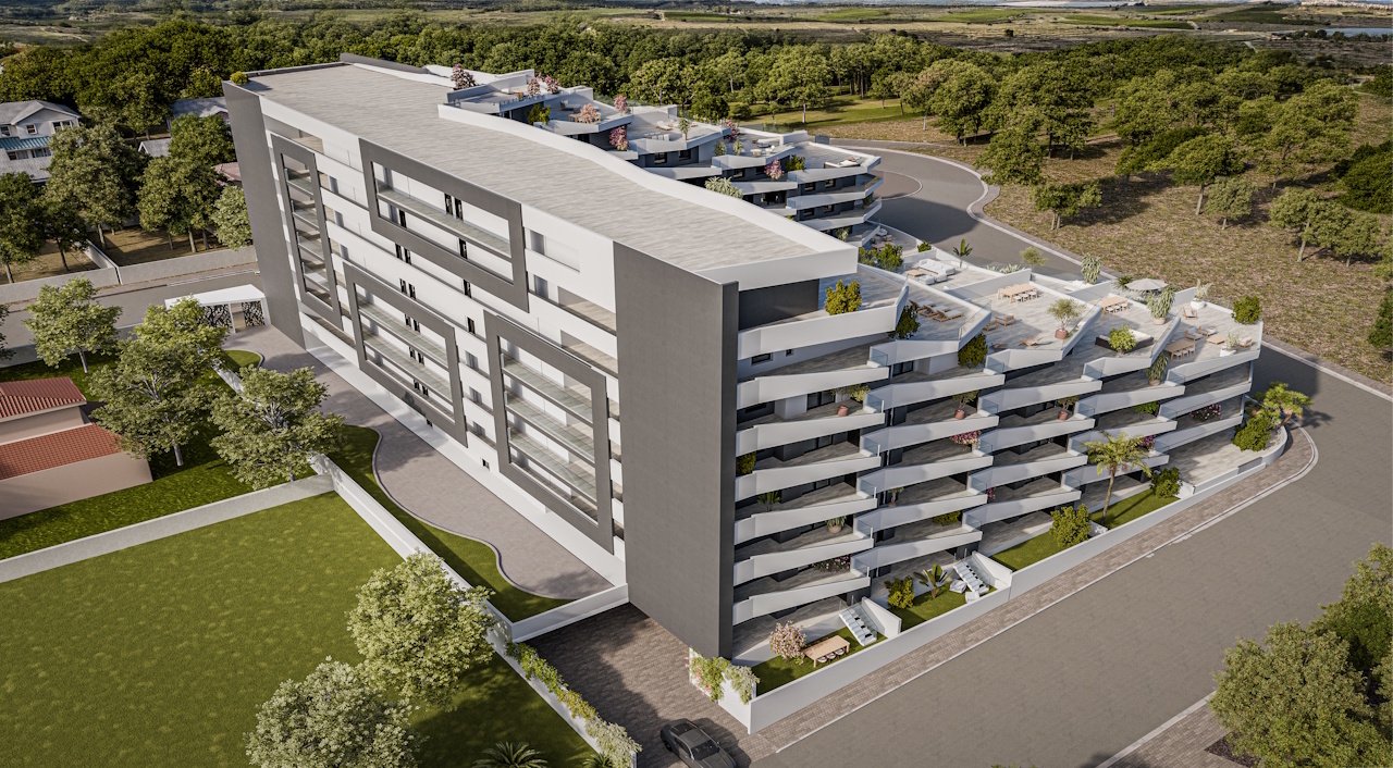 Moderne Wohnungen mit 3 Schlafzimmern, 2 Badezimmern, großer Terrasse, Tiefgaragenstellplatz und Gemeinschaftspool - 3