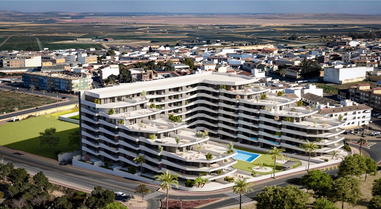 Moderne Wohnungen mit 3 Schlafzimmern, 2 Badezimmern, großer Terrasse, Tiefgaragenstellplatz und Gemeinschaftspool - 2