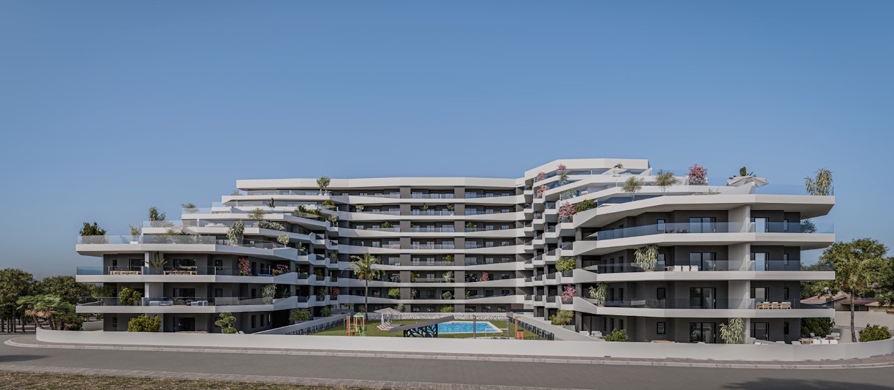 Moderne Wohnungen mit 3 Schlafzimmern, 2 Badezimmern, großer Terrasse, Tiefgaragenstellplatz und Gemeinschaftspool - 9
