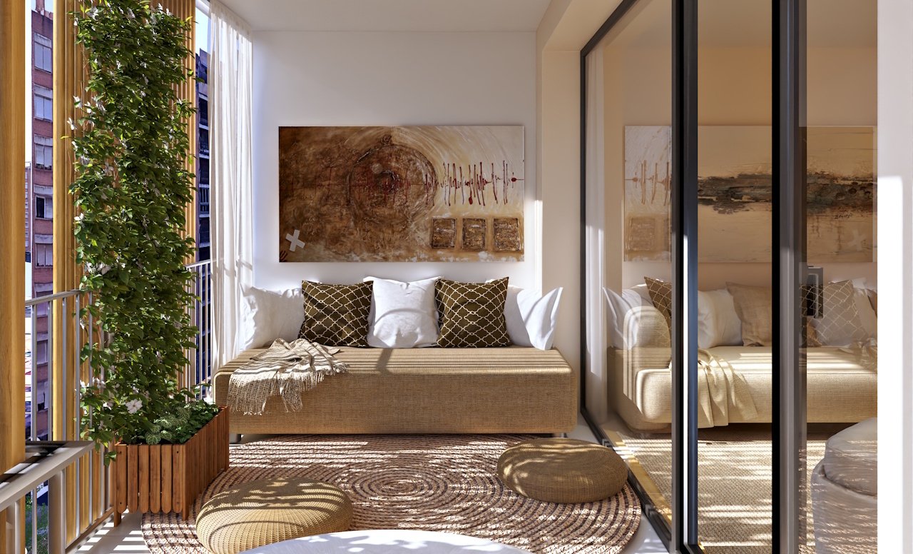 Appartements mit 2 Schlafzimmern, 2 Bädern, Klimaanlage und optionalem Tiefgaragenstellplatz im Zentrum von Palma de Mallorca - 7