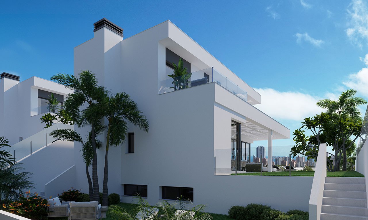 Exklusive Villen mit 3 Schlafzimmern, 3 Bädern, Privatpool, Keller/Garage und Meerblick - 5