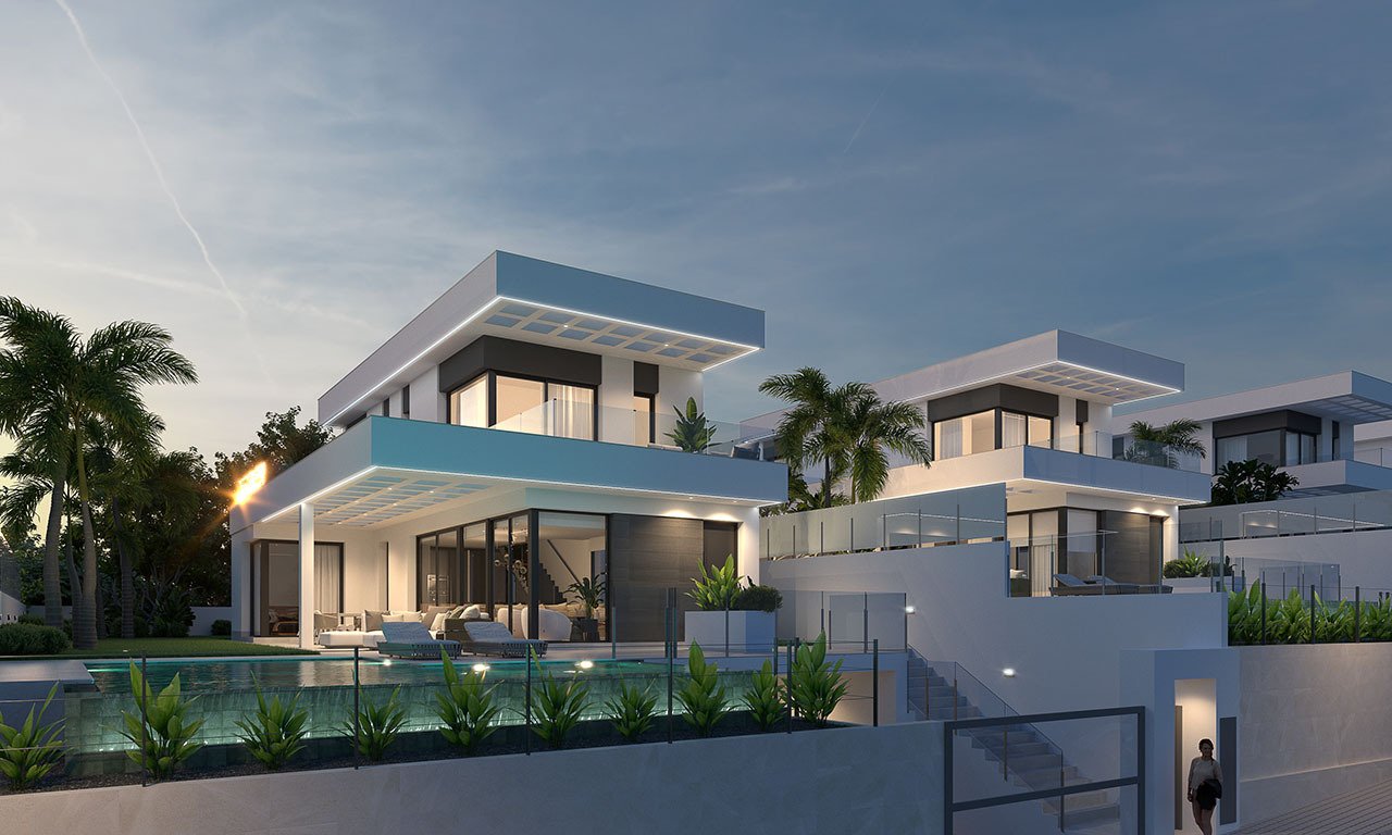 Exklusive Villen mit 3 Schlafzimmern, 3 Bädern, Privatpool, Keller/Garage und Meerblick - 20