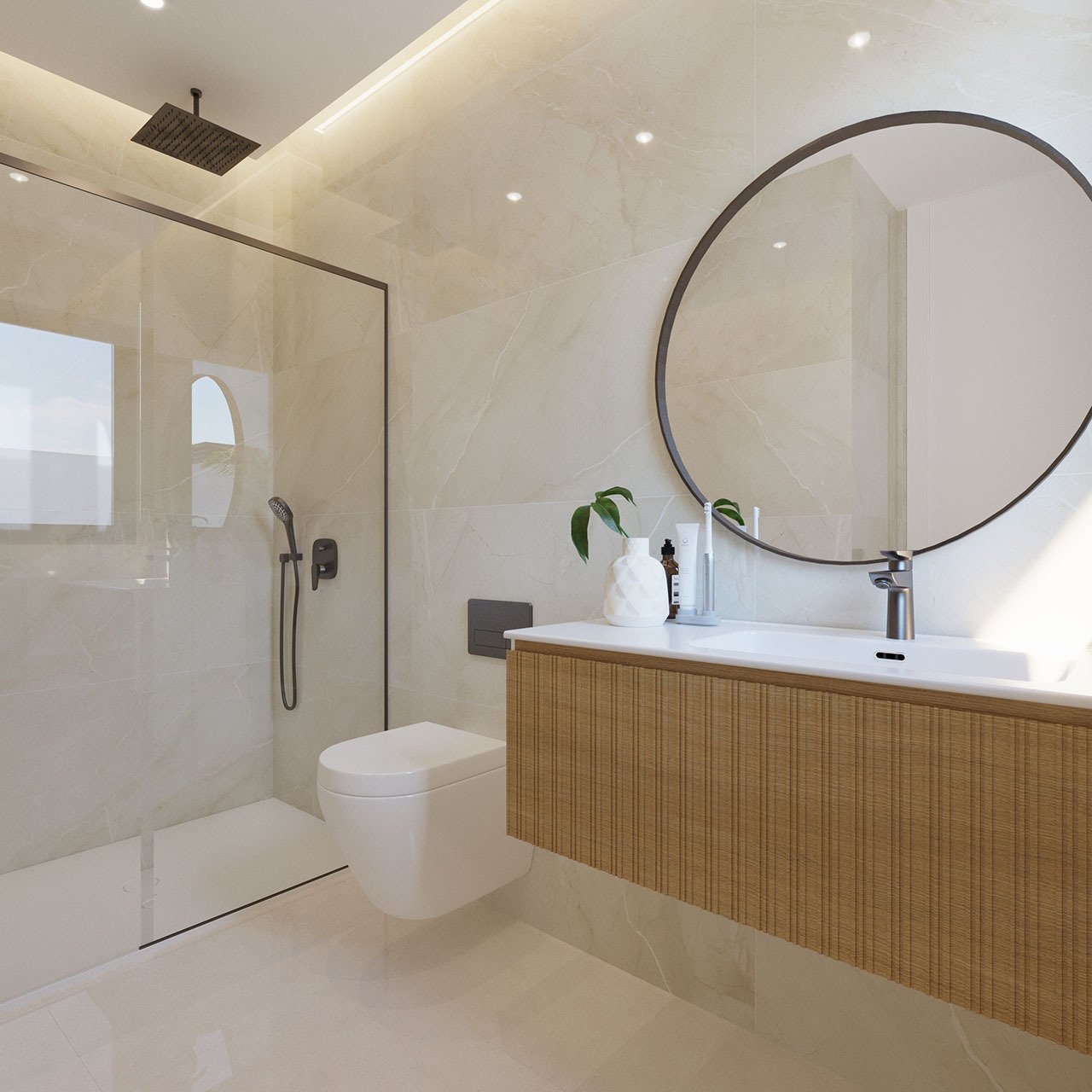 Exklusive Villen mit 3 Schlafzimmern, 3 Bädern, Privatpool, Keller/Garage und Meerblick - 17