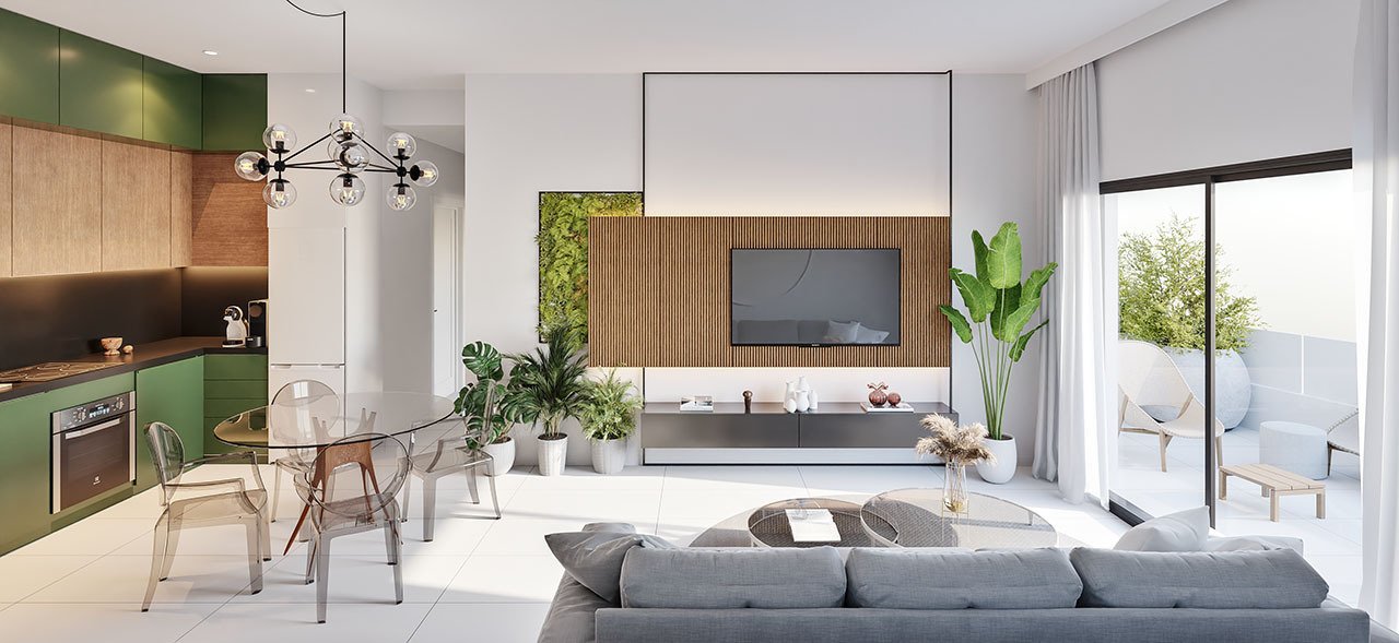 Moderne Wohnungen mit 3 Schlafzimmern, 2 Badezimmern, großer Terrasse, Kfz-Stellplatz und Gemeinschaftspool - 8
