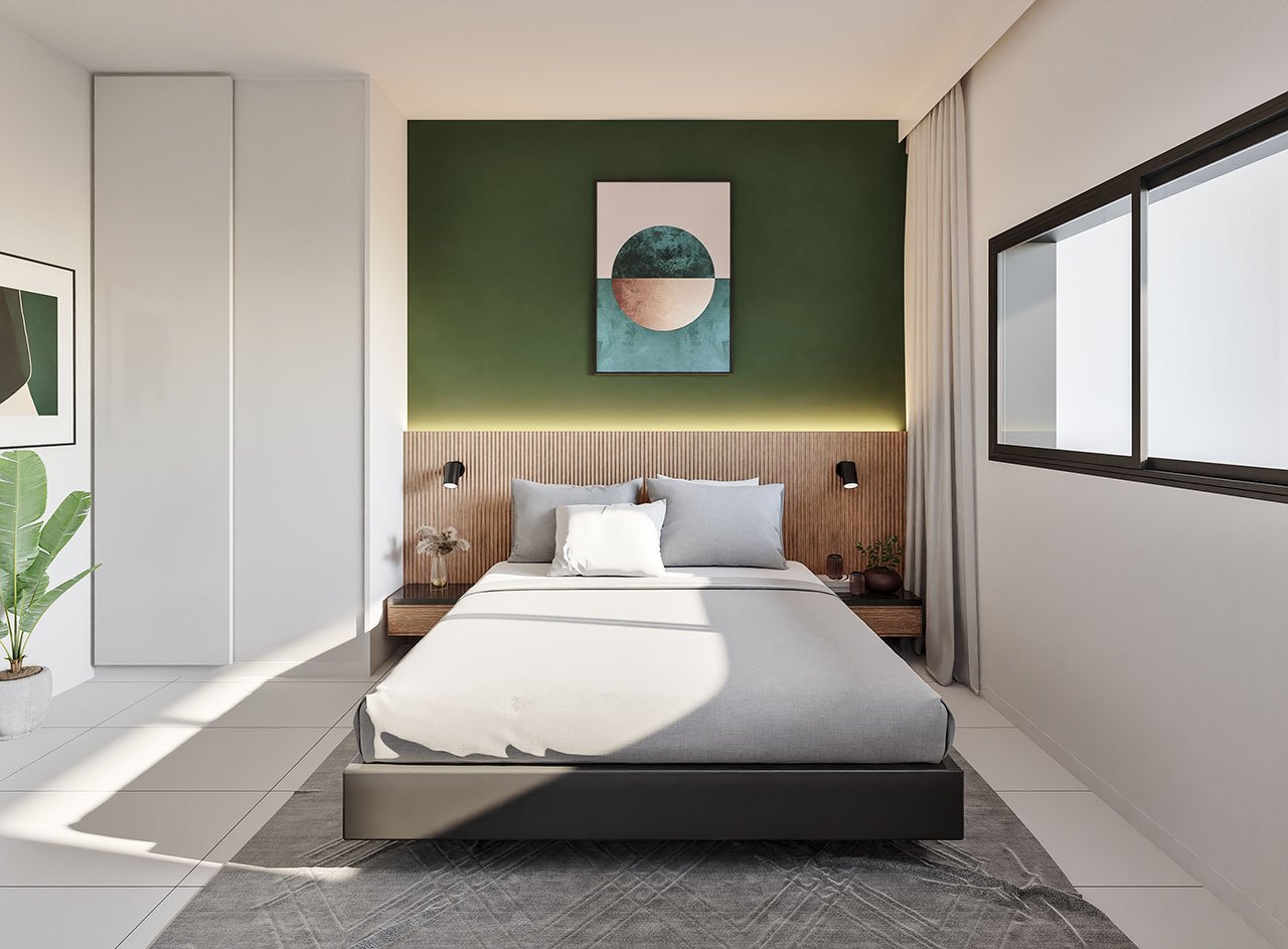 Moderne Wohnungen mit 3 Schlafzimmern, 2 Badezimmern, großer Terrasse, Kfz-Stellplatz und Gemeinschaftspool - 11